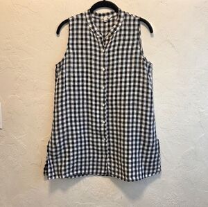Eileen Fisher Gingham Tunic XS